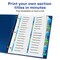 Avery Ready Index 32 Tab Double Column Binder Dividers, Customizable Table of Contents, Multicolor Tabs, 1 Set (11322)